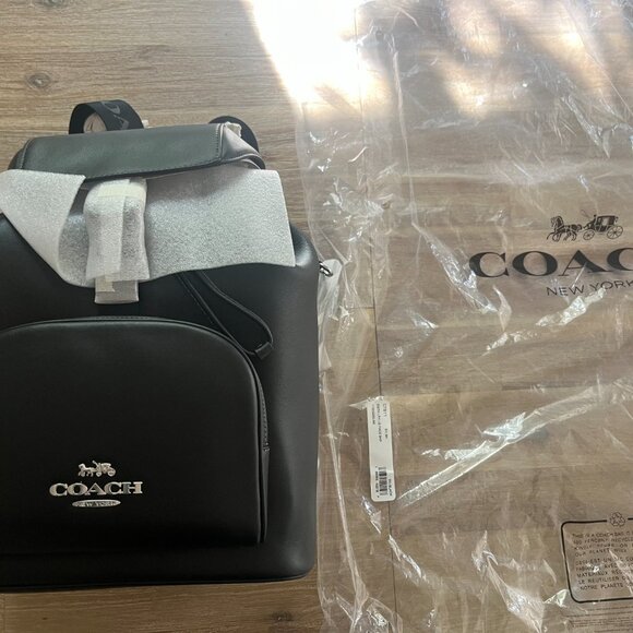 NWT Coach Pace Backpack In Signature Leather - Picture 7 of 16